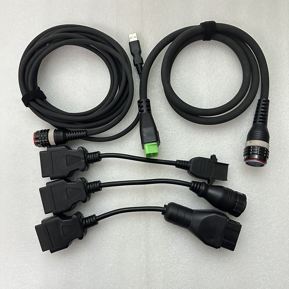 5Pcs/lot Full Set Cables Only for Volvo VOCOM 88890300 VOCOM 2 II 88894000 Adapter Cables