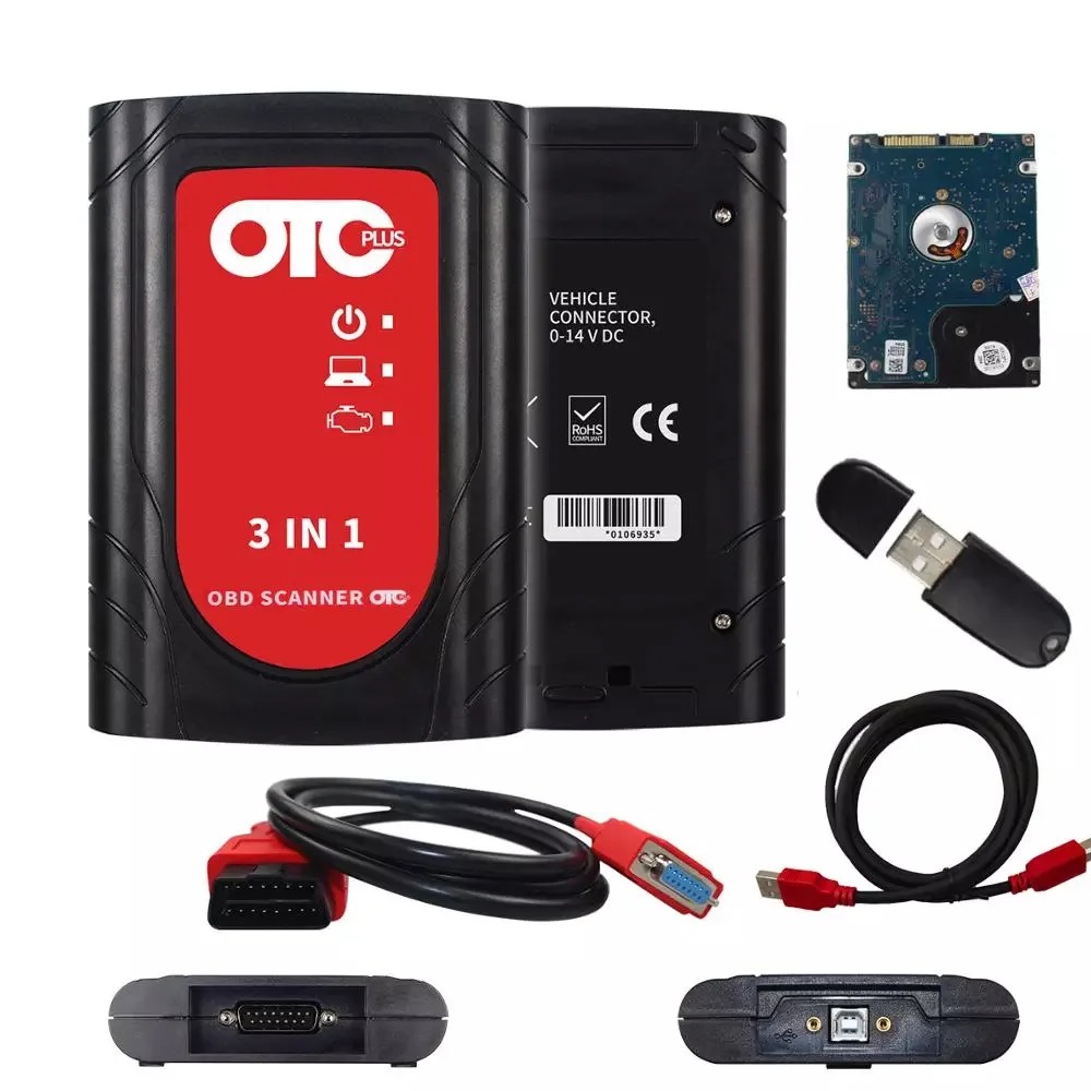 OTC Plus 3 in 1 Diagnostic Scanner For Toyota/NISSAN/VOLVO OTC Plus 3IN1 OBD2 Diagnostic Tools Full Set With HDD