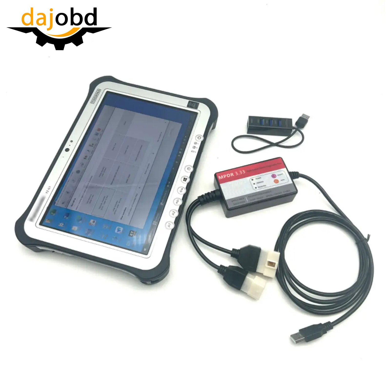 MPDR 3.33 Heavy Duty Diagnostic Tool Scanner 3.33 with MPDR 3.33 Software suitable for Hitachi ZX-1 ZX-3 ZX-3G ZX-5 ZX-6 ZX-7 Heavy Duty Diagnostic Tool