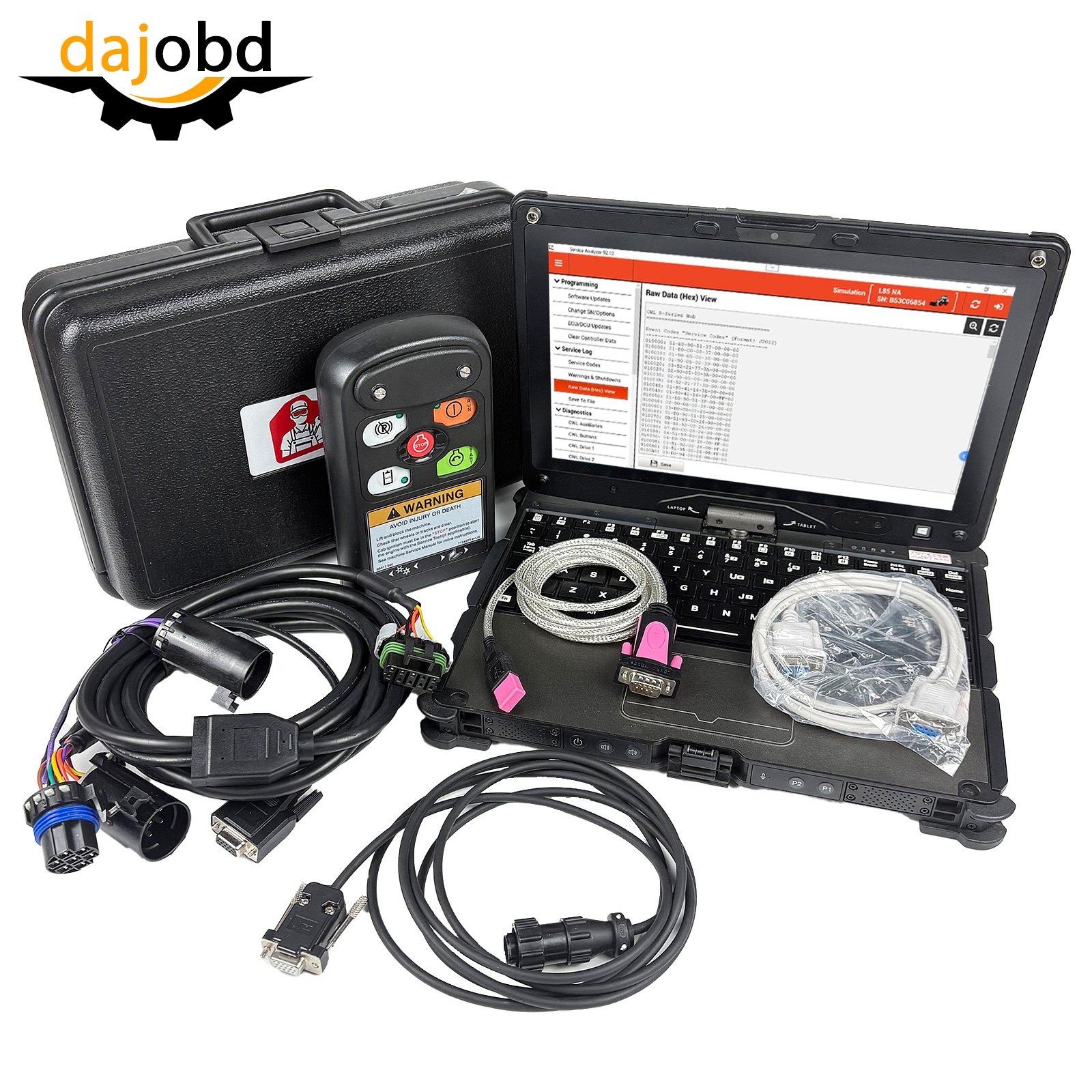 Heavy duty Diagnostic tool (RST) For Wood Skid Steer Loader Excavator with v110 laptop