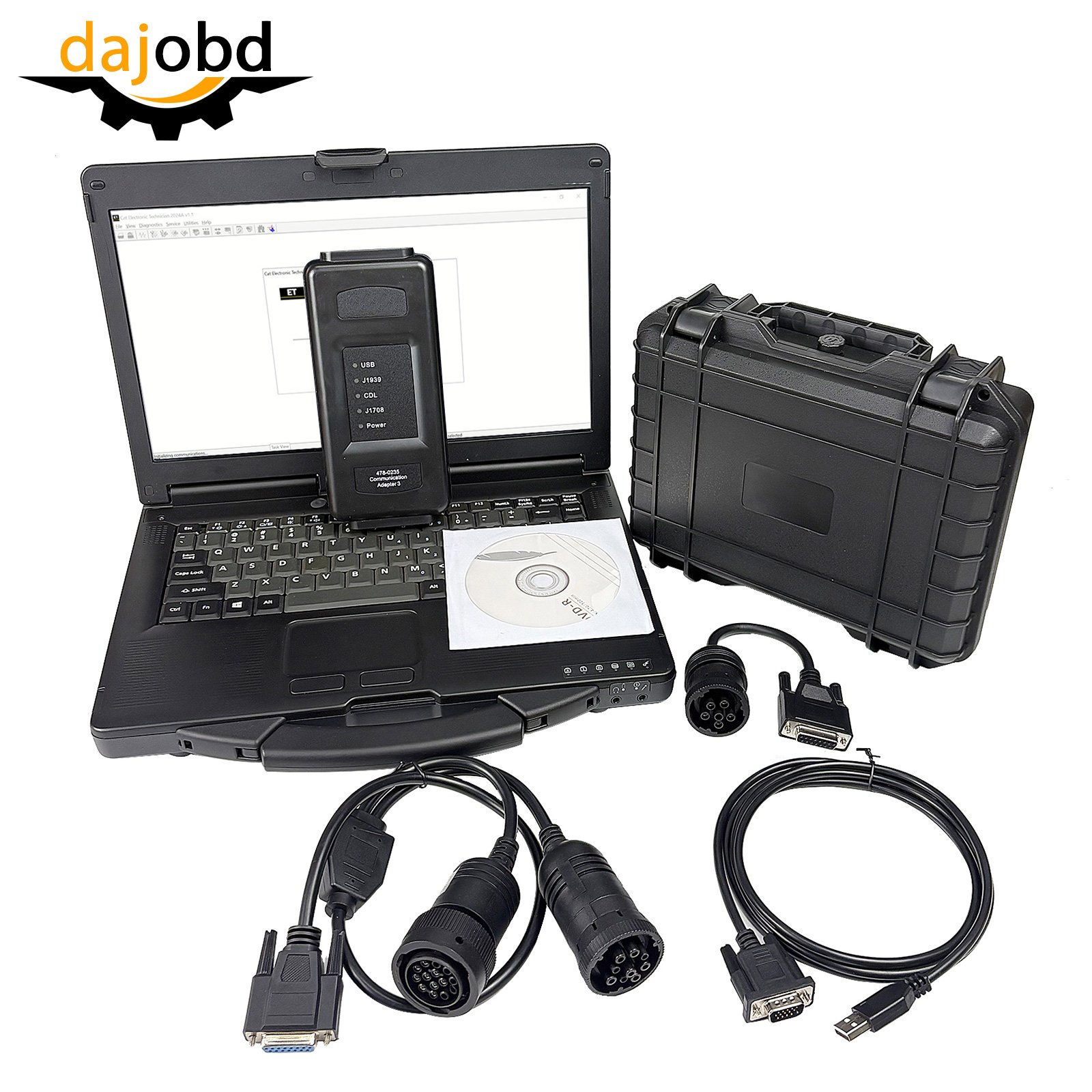 Latest 2025A 2019C CAT ET 4 Diagnostic Communication Adapter IV CAT ET Truck Diagnostic Tool