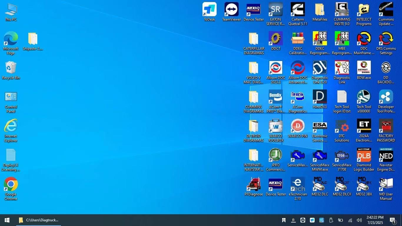 Diesel diagnostic laptop CF-53 with sotware package and NEXIQ